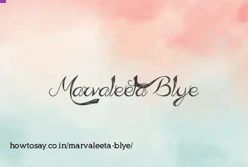 Marvaleeta Blye