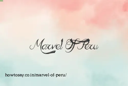 Marvel Of Peru
