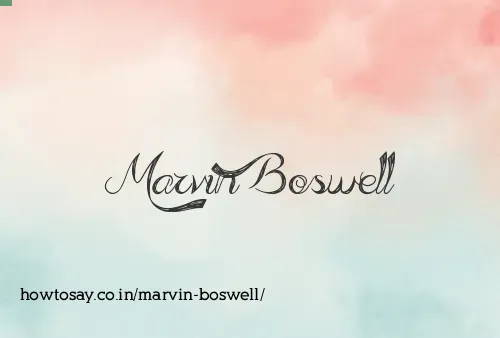 Marvin Boswell