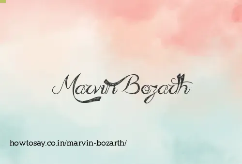 Marvin Bozarth