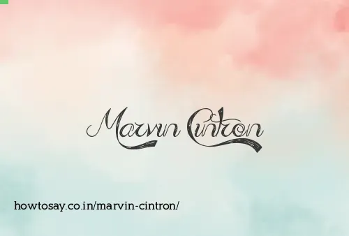 Marvin Cintron