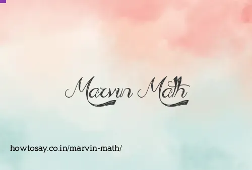 Marvin Math