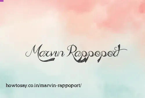 Marvin Rappoport