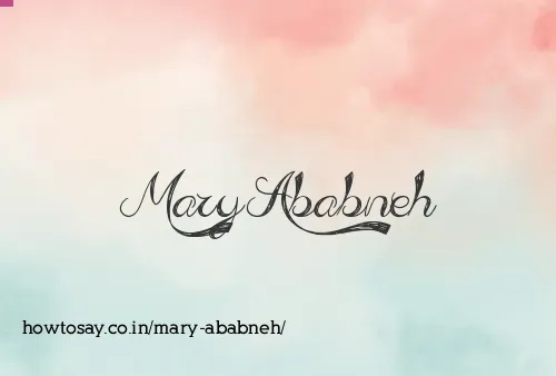 Mary Ababneh