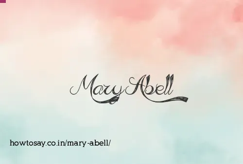 Mary Abell