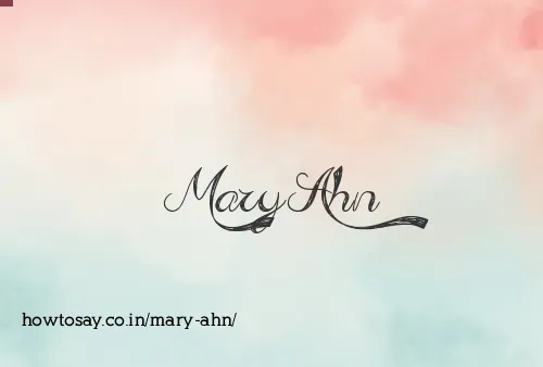 Mary Ahn
