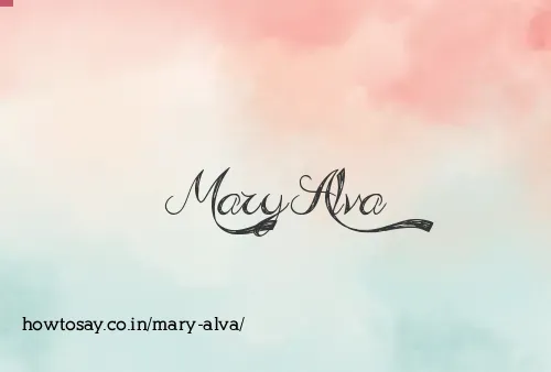 Mary Alva