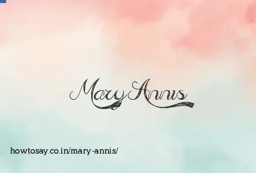 Mary Annis