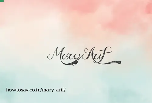 Mary Arif