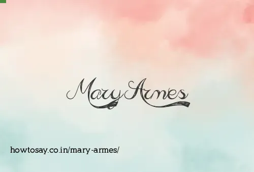 Mary Armes