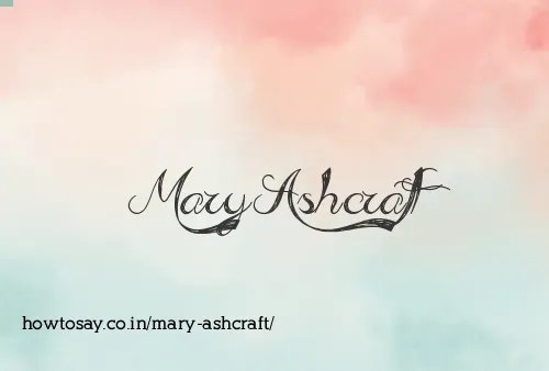 Mary Ashcraft