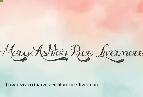 Mary Ashton Rice Livermore
