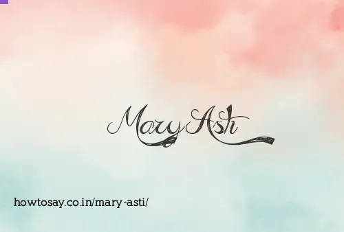 Mary Asti