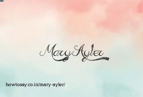 Mary Ayler