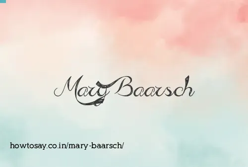 Mary Baarsch