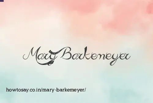 Mary Barkemeyer