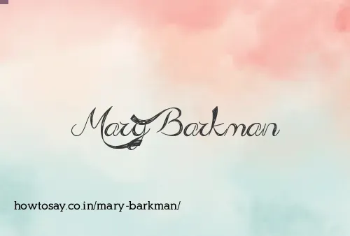 Mary Barkman