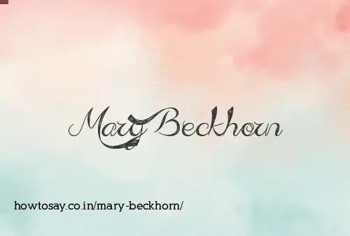 Mary Beckhorn
