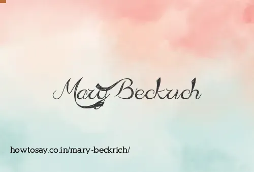 Mary Beckrich