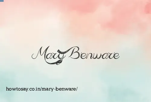 Mary Benware