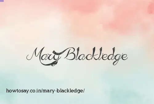 Mary Blackledge