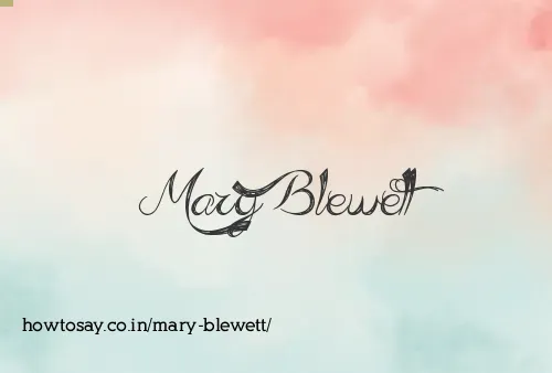 Mary Blewett