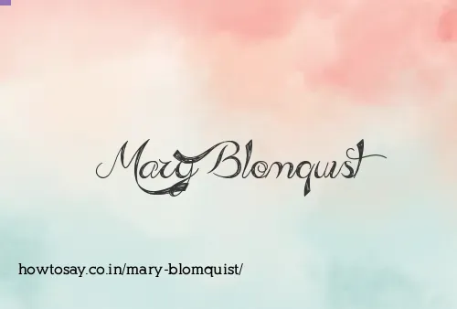 Mary Blomquist