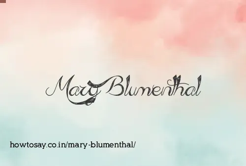 Mary Blumenthal