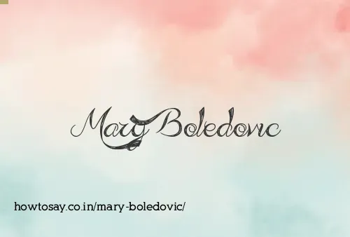 Mary Boledovic
