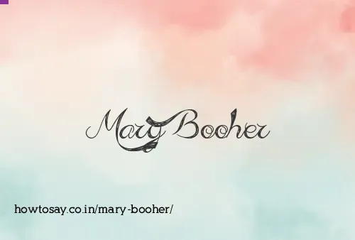 Mary Booher
