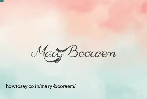 Mary Booraem