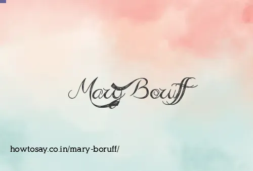 Mary Boruff