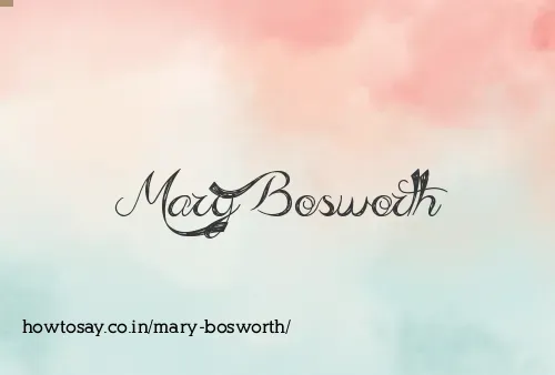 Mary Bosworth