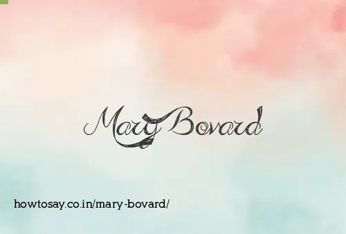 Mary Bovard