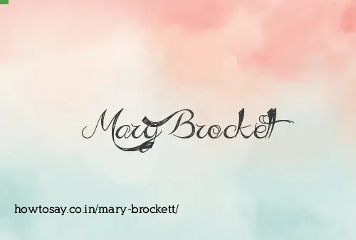Mary Brockett