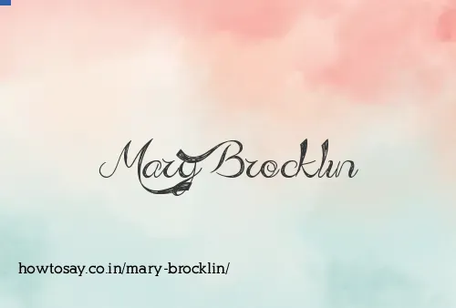 Mary Brocklin