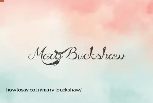 Mary Buckshaw