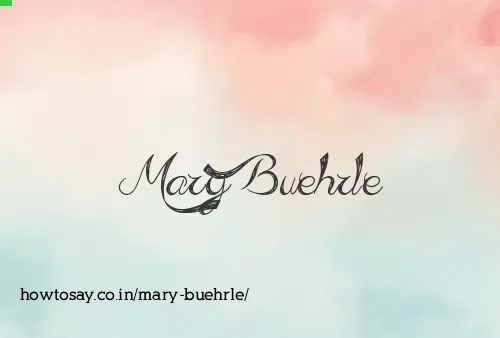 Mary Buehrle