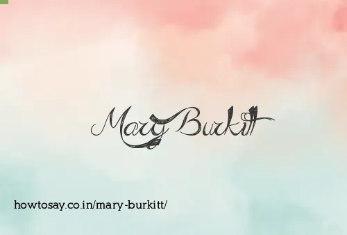 Mary Burkitt
