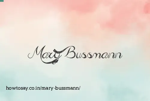 Mary Bussmann