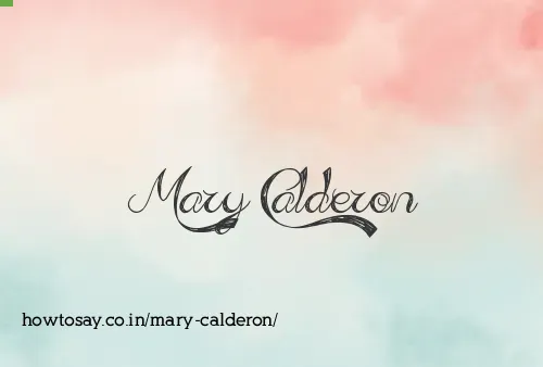Mary Calderon