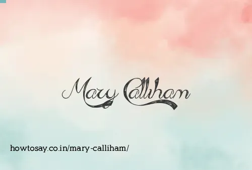 Mary Calliham