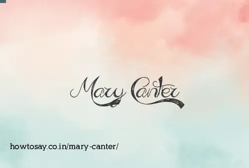 Mary Canter