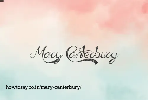 Mary Canterbury