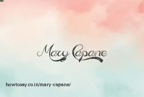 Mary Capane