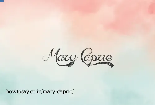 Mary Caprio
