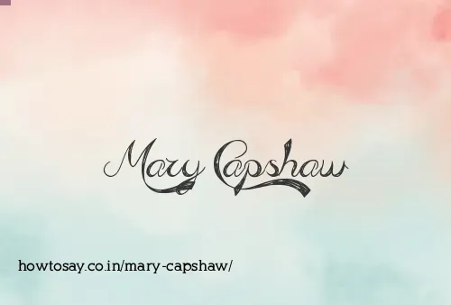 Mary Capshaw