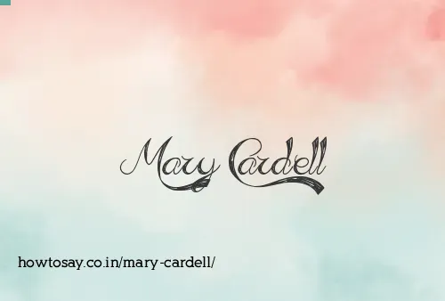 Mary Cardell