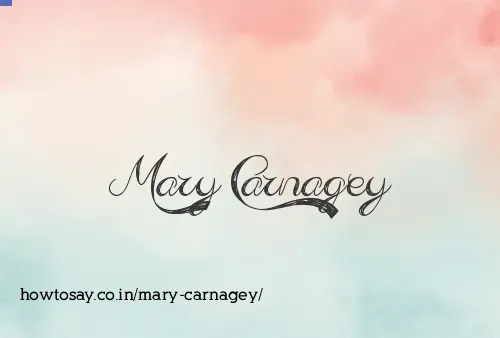 Mary Carnagey