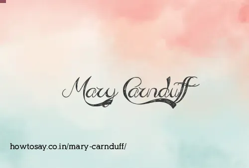 Mary Carnduff